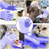 Pet Grooming Gloves - Dog Washing Gloves with High-Density Teeth, Silicone Bathing Gloves for Bathing and Massaging