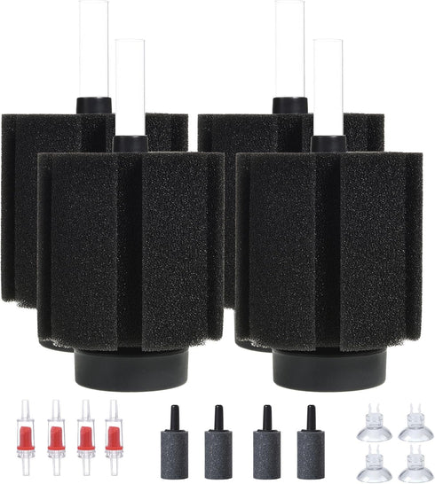 ALEGI Aquarium Bio Sponge Filter with Ceramic Media for Clear and Quiet