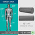 12L 4" Gaiam Restore Compact Textured Foam Roller for Muscle Repair and Exercise X Diameter Massager Roller Ideal