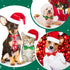 Chunful 150 Pcs Halloween Dog Bow Ties Collars Bulk Adjustable Set for Small Medium Pets (Santa Claus)