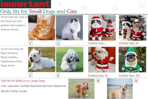 NACOCO Pet Christmas Costumes Dog Suit with Cap | Santa Claus Suit Dog Hoodies for Cats (Green, L)