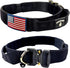 Tactical Dog Collar with Handle - Heavy Duty 1.5 Inch Wide Collar for Large Dogs with Quick Release Metal Buckle