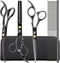 Dog Grooming Scissors Kit with Safety Round Tips, GLADOG Professional 5 in