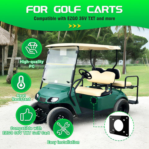 WOLFWILL 110V 36V TXT/TXT36, (4 Golf Cart Charging Port Adapter Plate Compatible with EZGO Shore Power Inlet