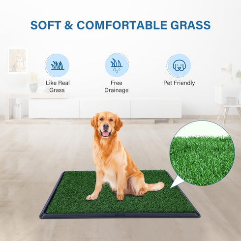 16 20 inch,Dog Pad2 Pack Artificial Grass for Dog Potty x Litter Box with Grass Strong Absorbency Grass Pad