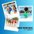 Sporti Swimming Equipment Bag - Zipper Pocket Mesh Drawstring Backpack, Big Mesh Gym Bag for Workout Gear