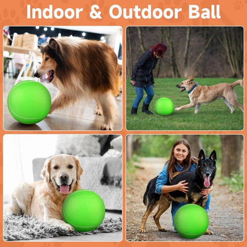 Giant Large Tennis Ball for Dogs: 9.5" Big Ball for Outdoor Play, Green Dog Tennis Ball