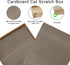 Cat Scratch Pad, 2PCS Cardboard Scratcher Box, Reversible Durable Scratching Pads for Indoor Cats with Catnip