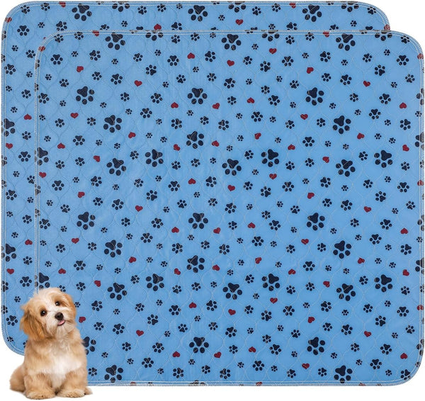 Washable Pee Pads for Dogs,2 Pack Extra Large 34"x36" Super Absorbent Reusable