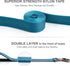 Fida 6 FT Heavy Duty Dog Leash with 2 Padded Handles, Traffic Handle & Easy Snap Hook for All Dog Breeds (Blue)