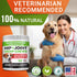 120 Advanced Hemp + Glucosamine Dog Joint Supplement - Hip Joint Pain Relief - Mobility Chews for Dogs - Chondroitin