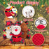 Rypet 3 Pack Dog Christmas Toys, Interactive Durable Stuffed Plush Toys for Medium Small Dogs