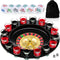 Hiboom Shot Glass Roulette Game and Drinking Dice Set - 16pcs Glasses