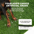 HQ4US 4LEGS 23" 16", Hemmed Dog Grass Pad with Tray Small x Ultra-Absorbent Artificial Grass Pad for Dogs Potty(No