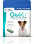 ORAVET Dental Chews for Dogs, Oral Care Chews for Small Dogs (10-24 lbs.), Blue Pouch, 30 Count.