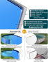 Swimming 55.1" Jasonwell Foldable Dog Pool Collapsible Hard Plastic Dog Pool Portable Kiddie Pool Pet Pool Doggie