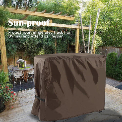 80-100 420D 36"L 19.5"W 31.5"H) Cooler Cart Cover Waterproof, Universal Patio Cooler Cover for Qt Patio Rolling Ice