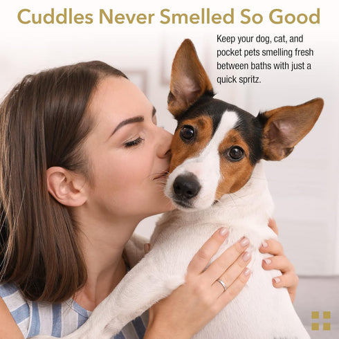 Pet Deodorizing Body Spray - Sweet Sugar Cookie Scent - Mild Long-Lasting Dog Body Spray and Cat Cologne - Formulated for Smelly Dogs and Cats - 8 Fluid Ounces