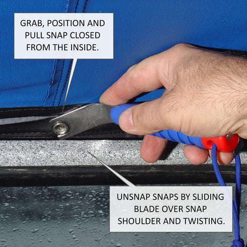 Top-Snapper Tool for Boat Canvas Snaps
