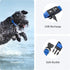 Tractive LED Light Up Dog Collar, USB Rechargeable Waterproof, Blue, Medium.