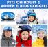 Haull 6 Pcs Ski Goggle Cover Protectors, Microfiber Protective Cover Sleeve for Travel Storage