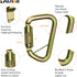 Fusion Climb Tacoma Steel High Strength Auto Lock D-Shaped Carabiner, Steel Clip