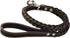 4-Thong Square Fully Braided Genuine Leather Dog Leash, 3.5 ft Length, 1" Wide, Brown for Large to X-Large Dogs