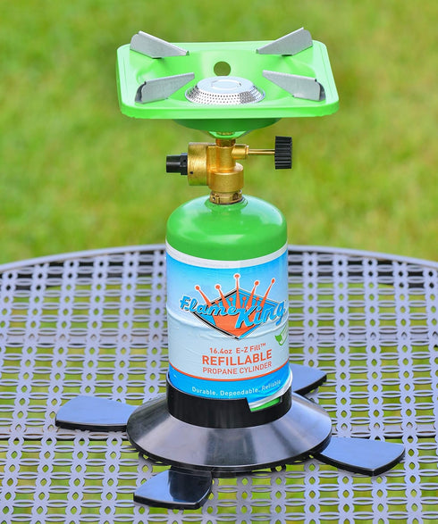 Flame King YSNVT-508 Portable BottleTop Camping Stove, Lightweight Base Stand for Outdoor Cooking