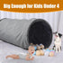 HOMBYS Extra Large Dog Tunnel, Flannel Agility Tunnel for Large Dogs, Collapsible Play Tunnel
