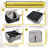 BurgeonNest Dog Car Seat for Small Dogs, Fully Detachable, Washable, Soft Booster Seats with Storage Pockets