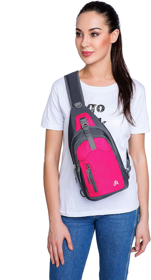 Y&R Direct 14 Colors Lightweight Sling Backpack for Women Men, Small Travel Hiking Sling Bag Gifts