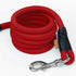 Dog Leash, Braided Rope Traction, Walking Training Lead for Medium/Large Dogs (1/2", 6FT, Red)