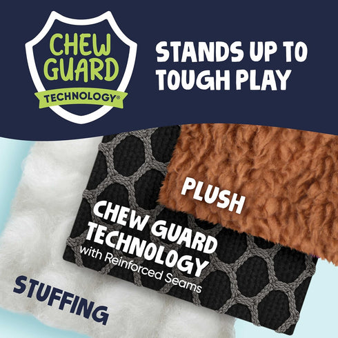 goDog Checkers Just for Me Flying Pig Squeaky Plush Dog Toy with Chew Guard Technology, Durable Fabric & Squeaker