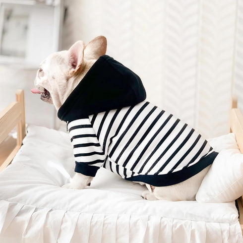 French Bulldog Clothes - Warm Fleece Dog Sweatshirt with Zipper Closure for Medium Dogs