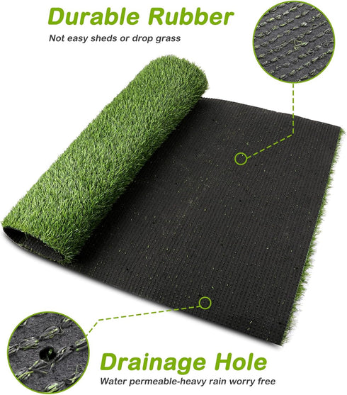 FezepYmaz 26x51'' (26"x51") Artificial Grass, Dog Pee Pads, Professional Dog Potty Training Rug, Grass Mat