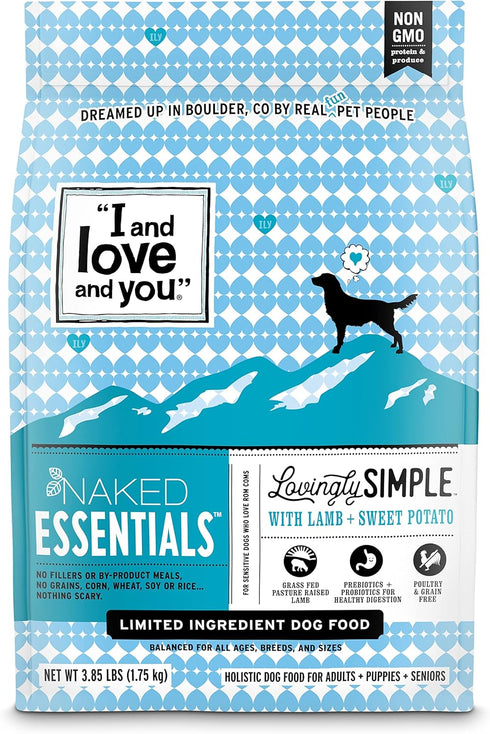 Lovingly Simple Dry Dog Food - I and love and you: Lamb + Sweet Potato - 3.85lb Bag