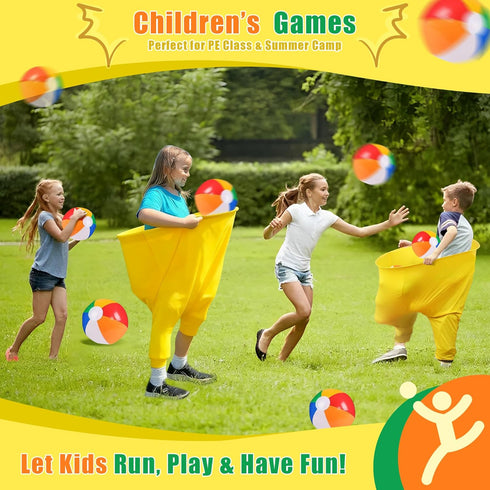 Flurose 4 Set Granny Pants Outdoor Game with Bouncy Balls, Giant Yard Toss Game for Teens & Adults, Hilarious Outdoor