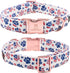 Lionheart Glory American Flag Dog Collar, Heavy Duty Adjustable Patriotic Dog Collar for Small Dogs, Independence Day