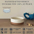 Mora Ceramic Pet Bowl Medium - 28oz Food/Water Dish for Large Puppies, Cats, Medium Dogs - Vanilla Basic Bowls