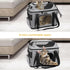 MOSISO Airline Approved Pet Carrier - Top-Expandable Soft Carrier Bag for Small Medium Cats/Dogs Under 22 LB, Grey