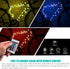 Waybelive LED Bike Frame Lights, Remote Control Bicycle LED Light, 16 Color Change, Waterproof, Super Bright (1 Tire,