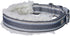 Blueberry Pet Soft & Comfy Multi-colored Stripe Fleece Padded Adjustable Dog Collar, Grey, Neck 9-12.5"