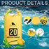Syhood 2 Set 2 in 1 Sand Anchor and Buoy Kit, Waterproof Dry Bag for Kayaking
