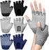 Shyyween 3 Pairs Silicone Grip Yoga Gloves Non Slip Fingerless Pilates Gym Workout