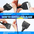 Honoson Aquarium Scraper, Algae Scraper for Glass 21.65" Aquariums, Cleaner Tool Kit with 5 Blades.