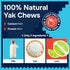 100% Natural Yak Cheese Himalayan Dog Chews for All Breeds, Lactose Free, Long Lasting, Gluten Free