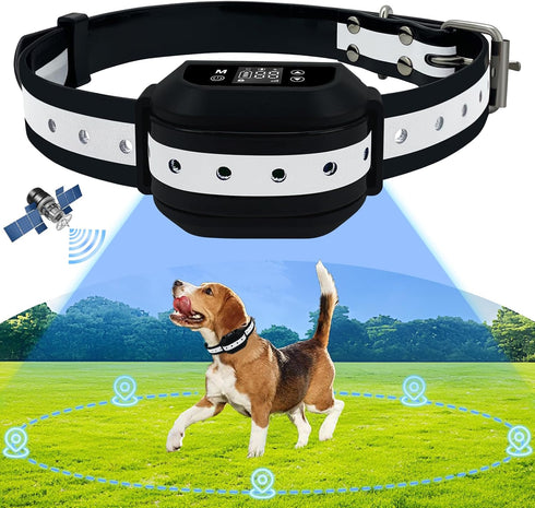 2nd 3 97-3280ft GPS Wireless Dog Fence for Medium Large Dogs, Gen Upgraded Electric Fence System with Enhanced Signal