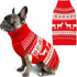 KYEESE Christmas Dog Sweater for Small Dogs - Snowflake Reindeer Design with Leash Hole, Ugly Holiday Sweater, M