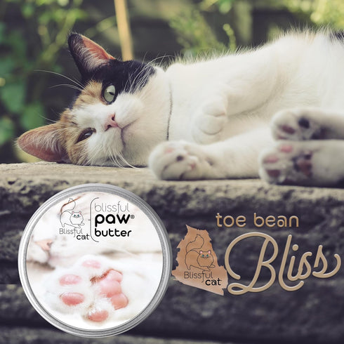 2 oz. The Blissful Cat Paw Butter, Moisturizer for Dry Paw Pads, Softens and Protects Rough Feet, Versatile, Lick-Safe