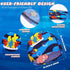 Geyoga Kids Swim Caps - 3 Pieces Bathing Hats for Boys and Girls, Polyester Pool Cap for Long Short Hair